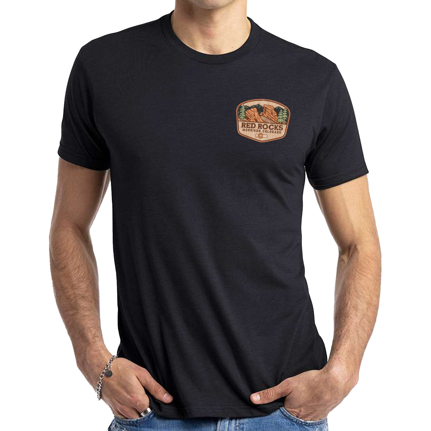 Red Rocks Vibes T-Shirt - Black
