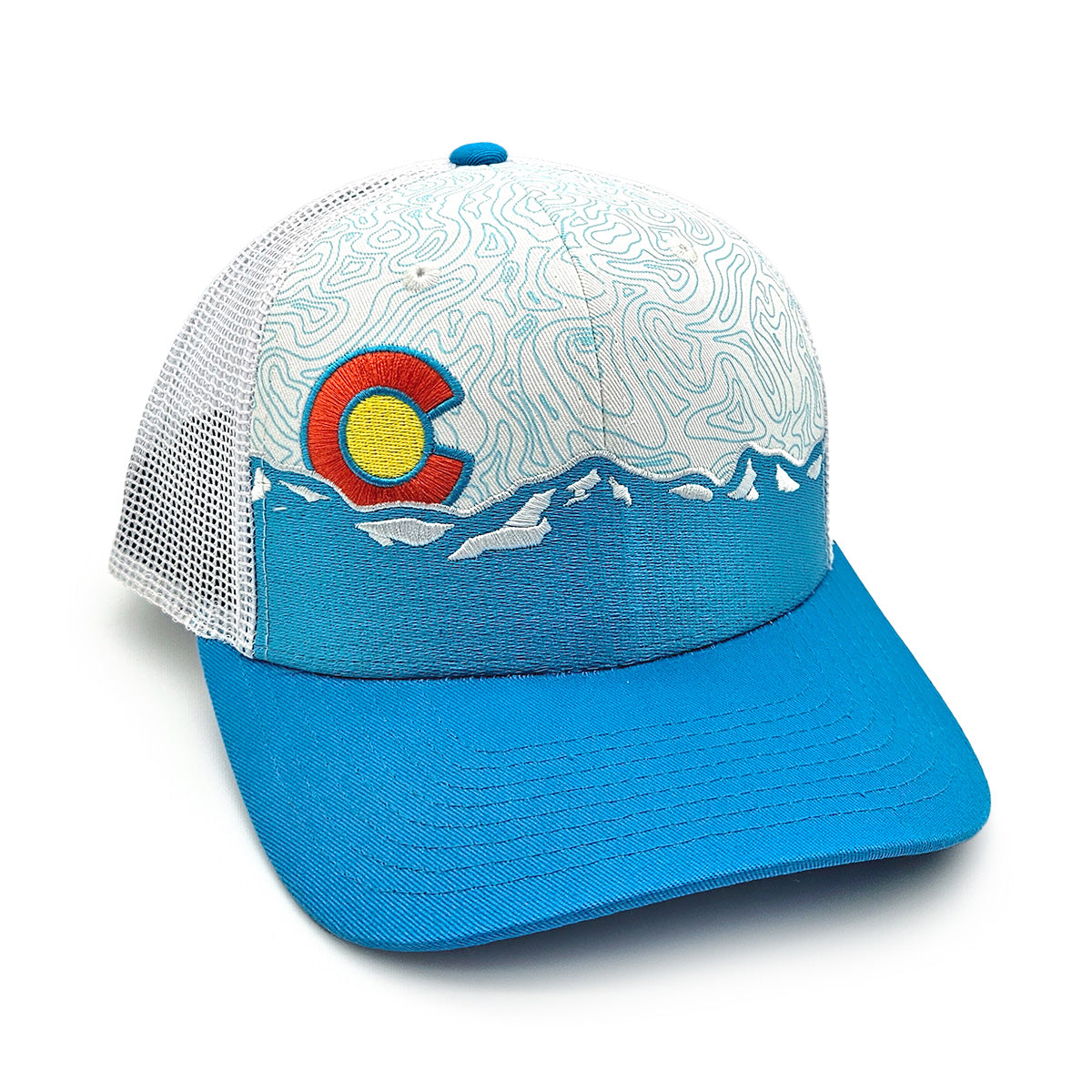 Range Topo Hat - Teal/White