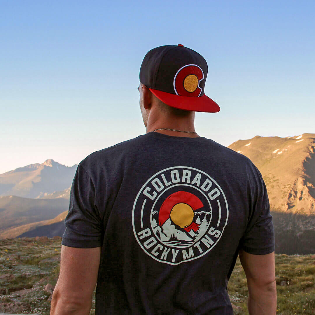 Colorado Rocky Mtns T-Shirt - Charcoal