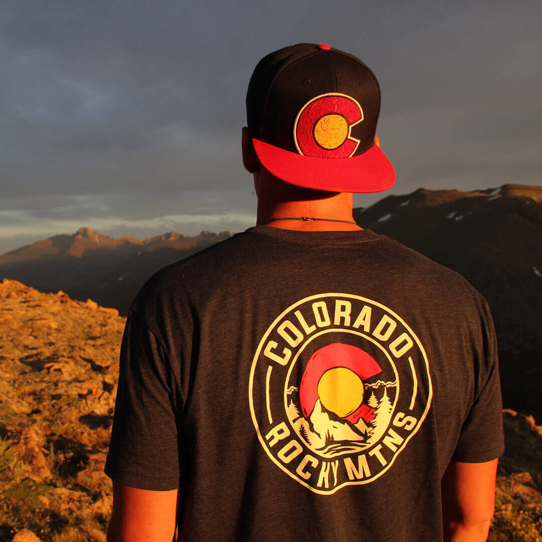 Colorado Rocky Mtns T-Shirt - Charcoal