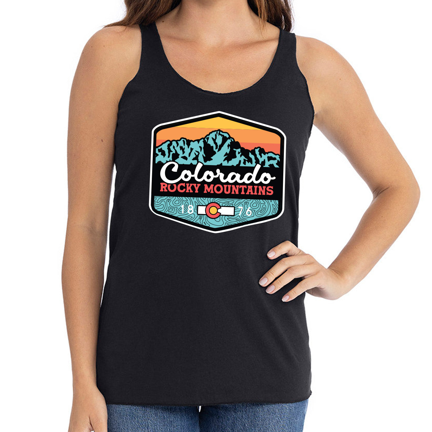 San Juan Sunrise Tank Top - Women's - Black