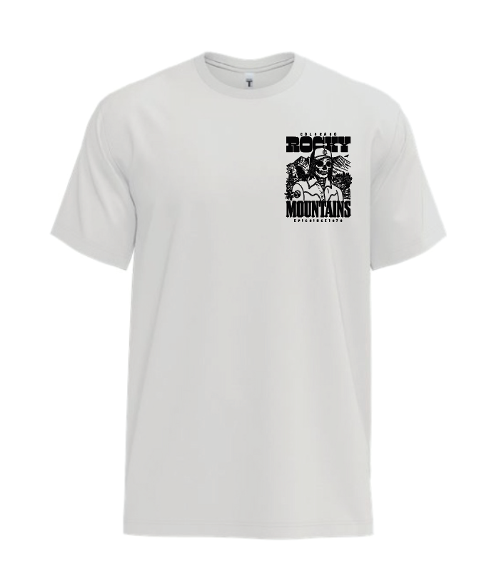 Rocky Mountain Skeleton T-Shirt - Bone