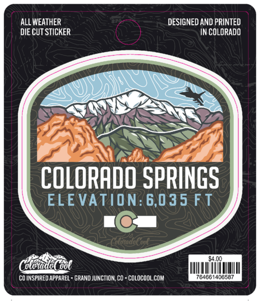 Colorado Springs Badge Sticker