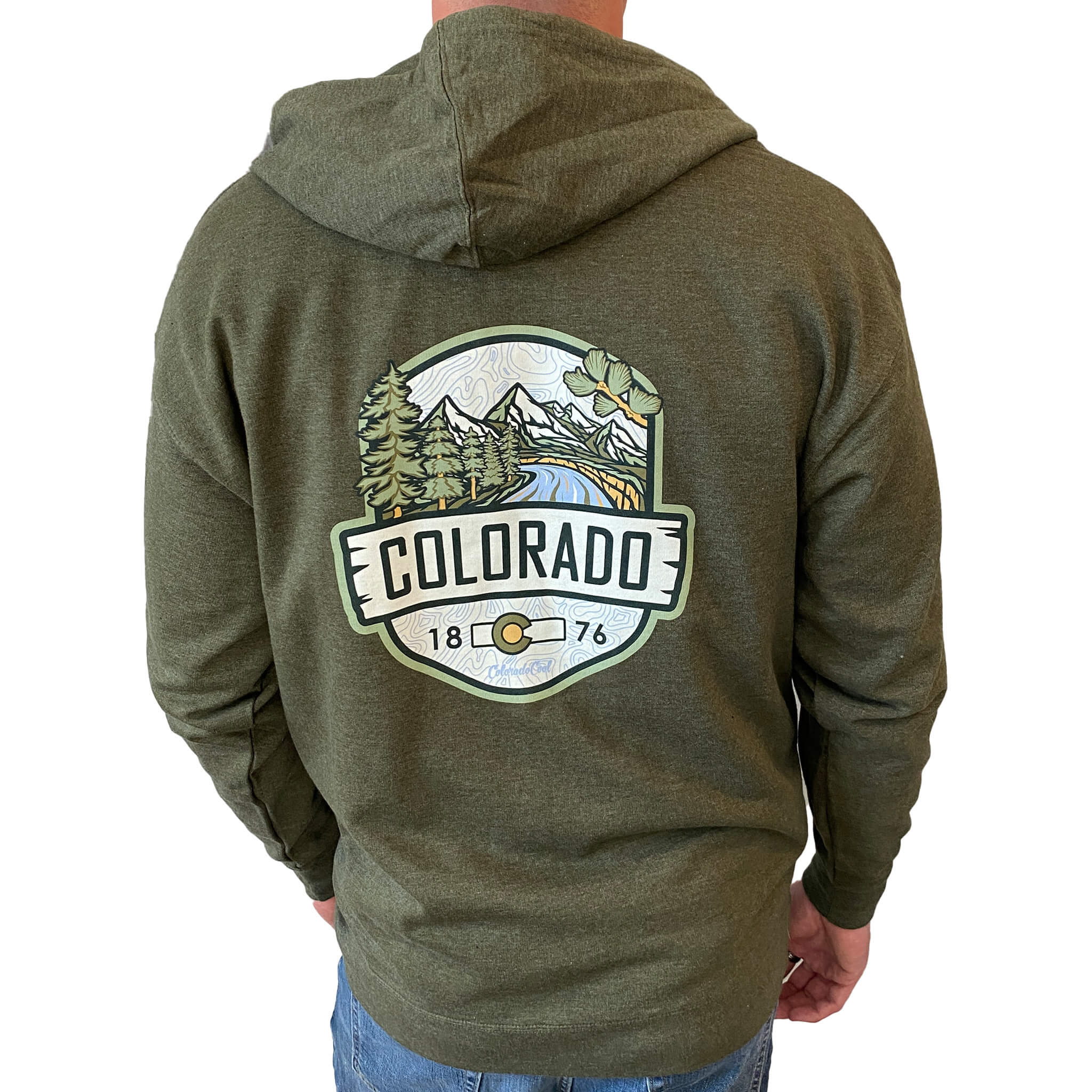 Woodland Midweight Zip-Up Hoodie - Green