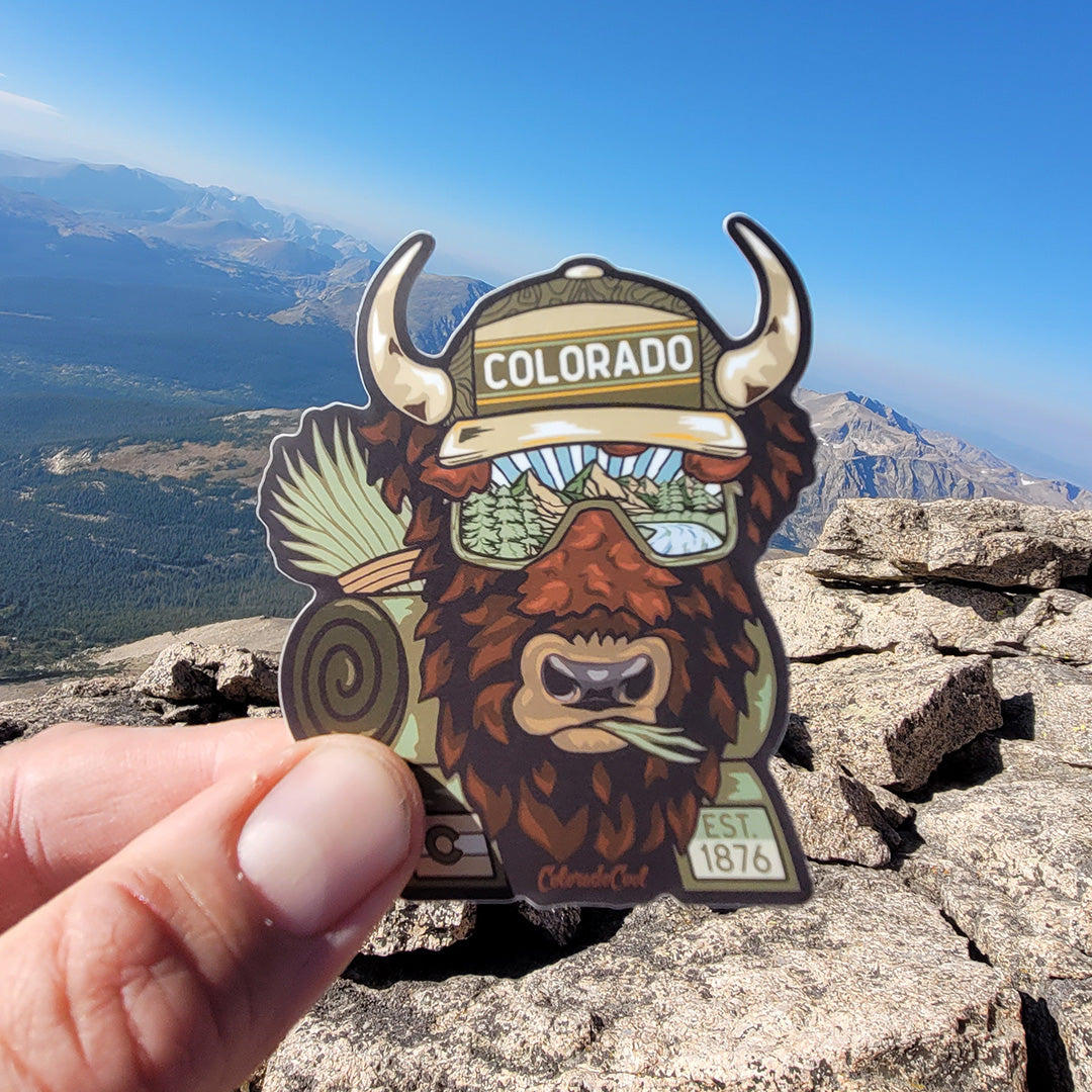 Bison Colorado Sticker