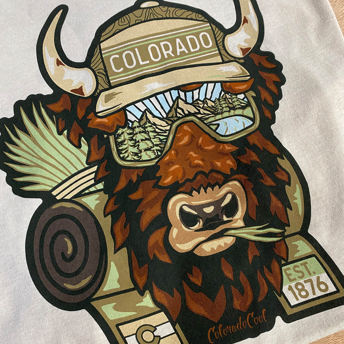 Colorado bison/buffalo t-shirt