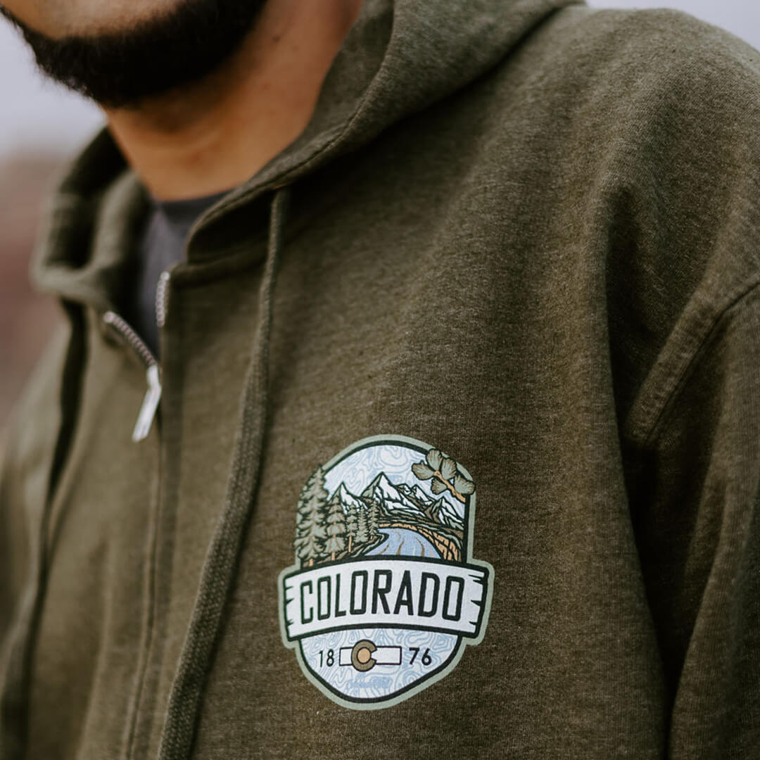 Woodland Midweight Zip-Up Hoodie - Green