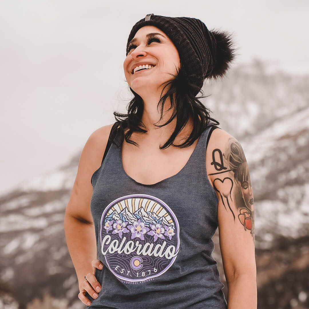 Mountain Bloom Tank Top - Women's - Indigo