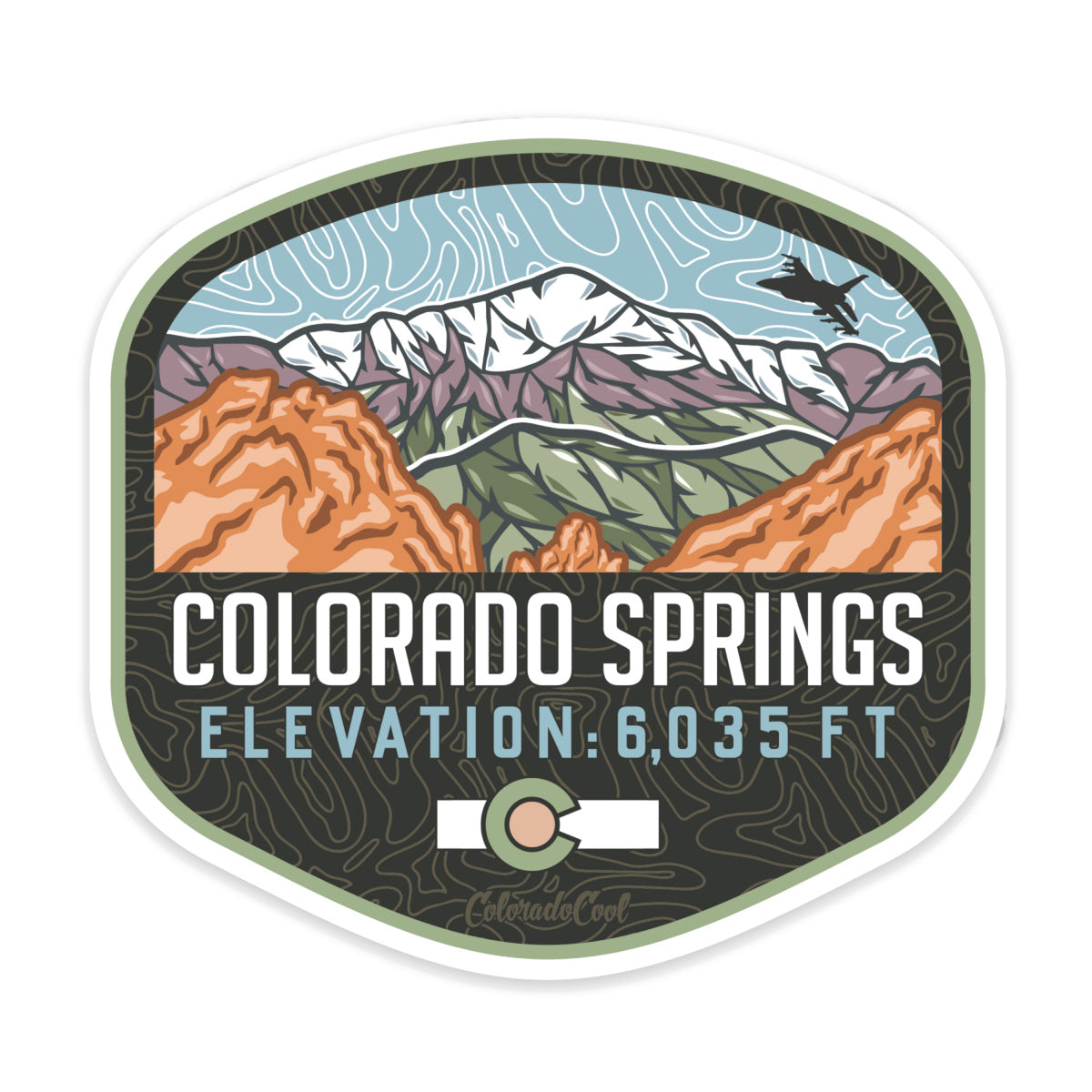 Colorado Springs Badge Magnet