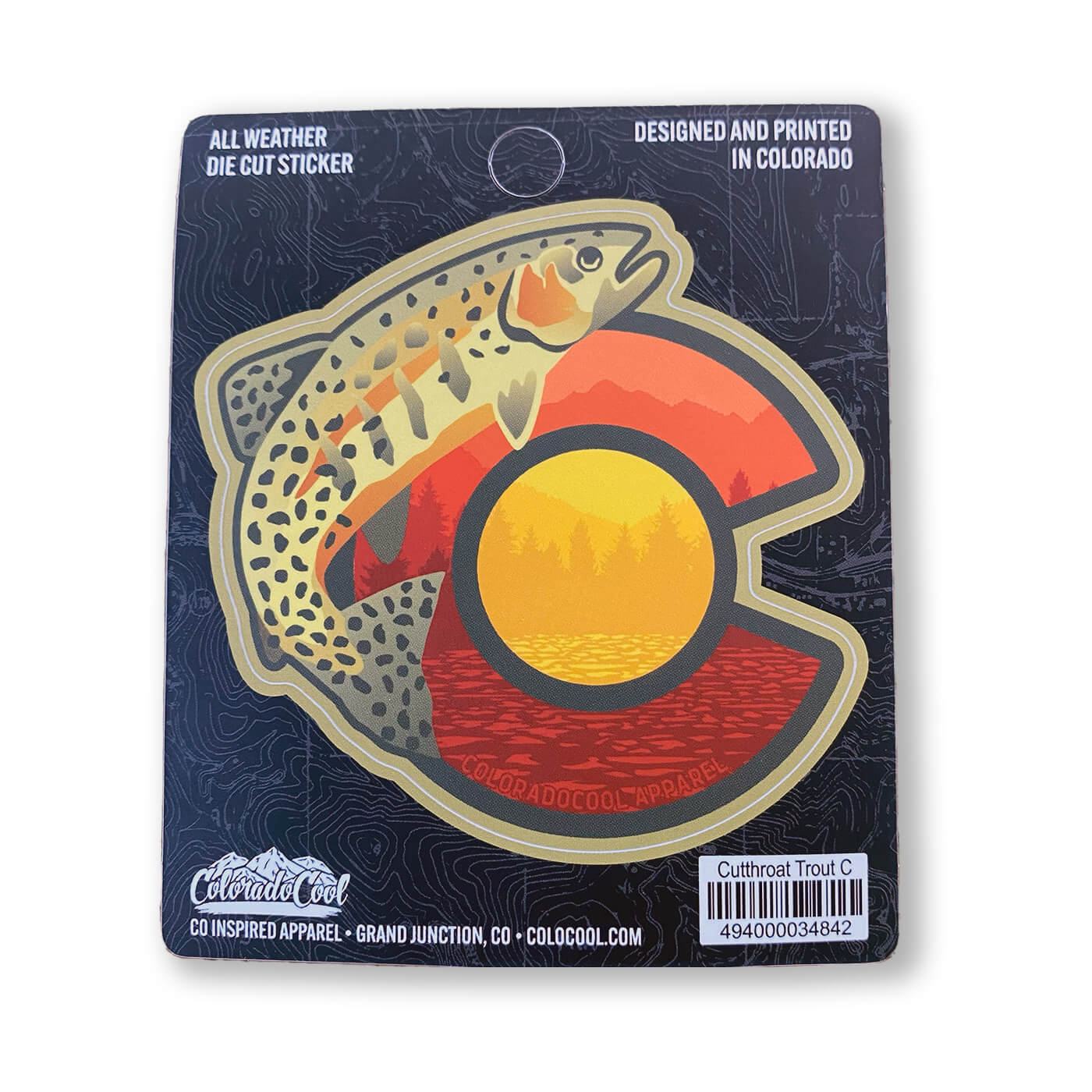 Cutthroat Trout "C" Sticker