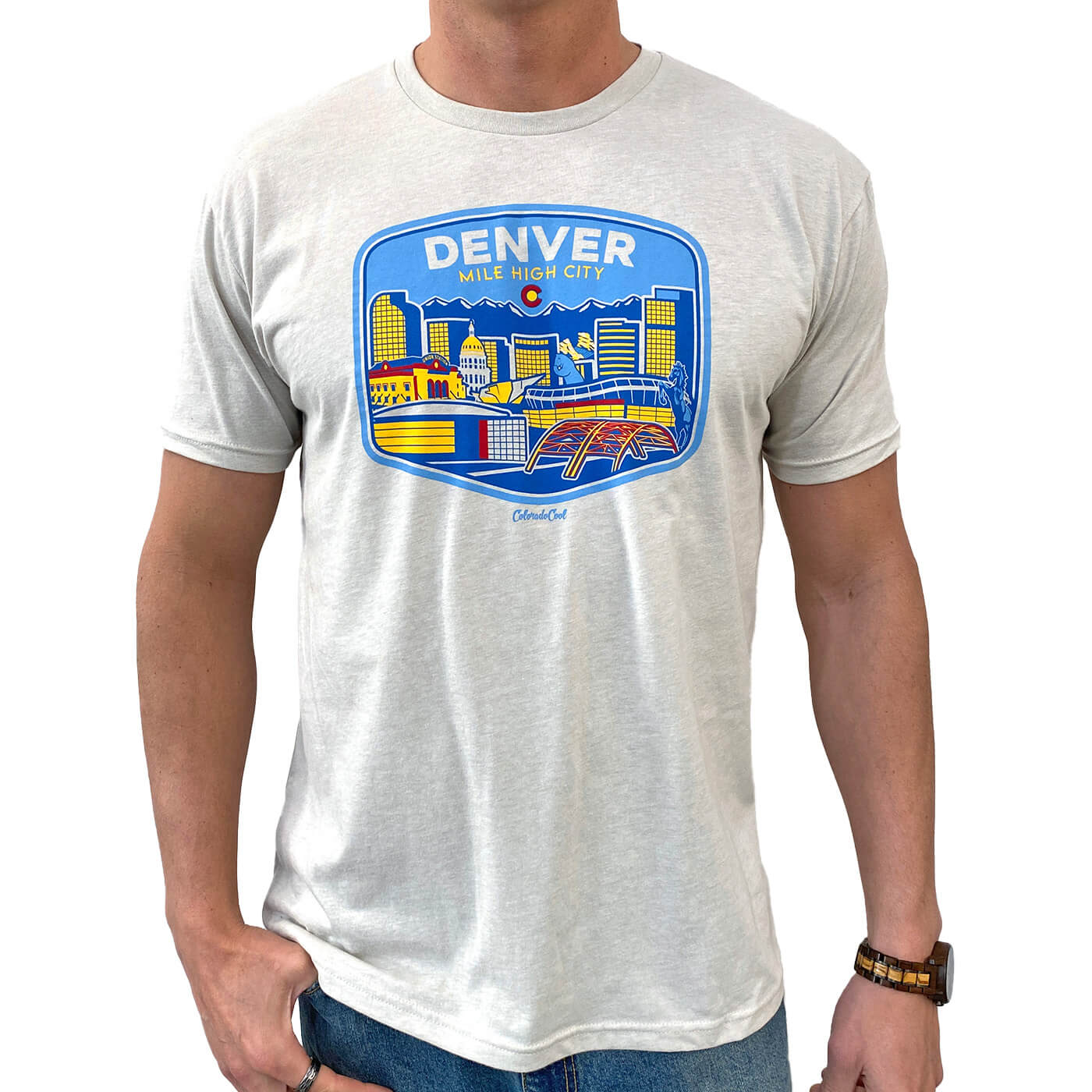 Denver Landmark T-Shirt - Sand