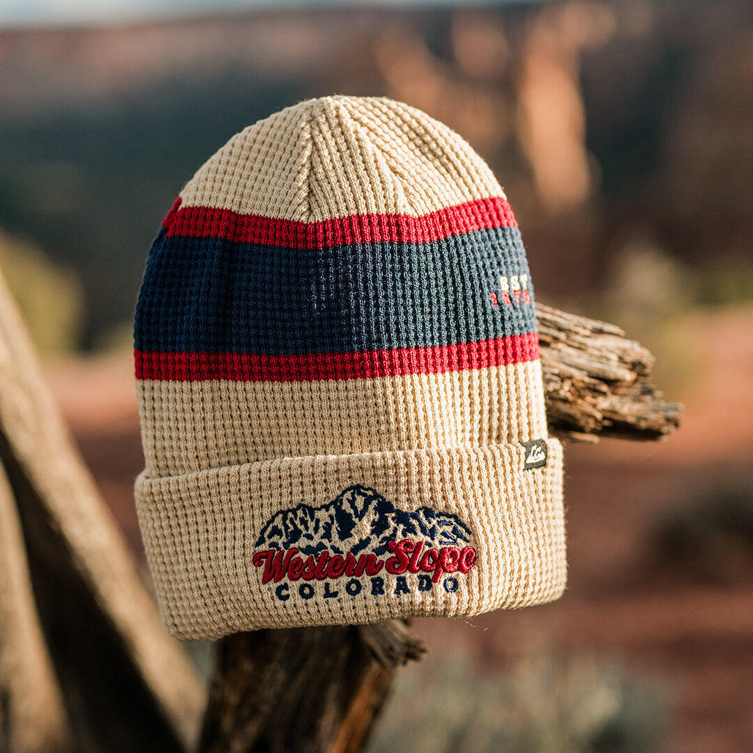 Heritage Western Slope Beanie - Waffle - Beige