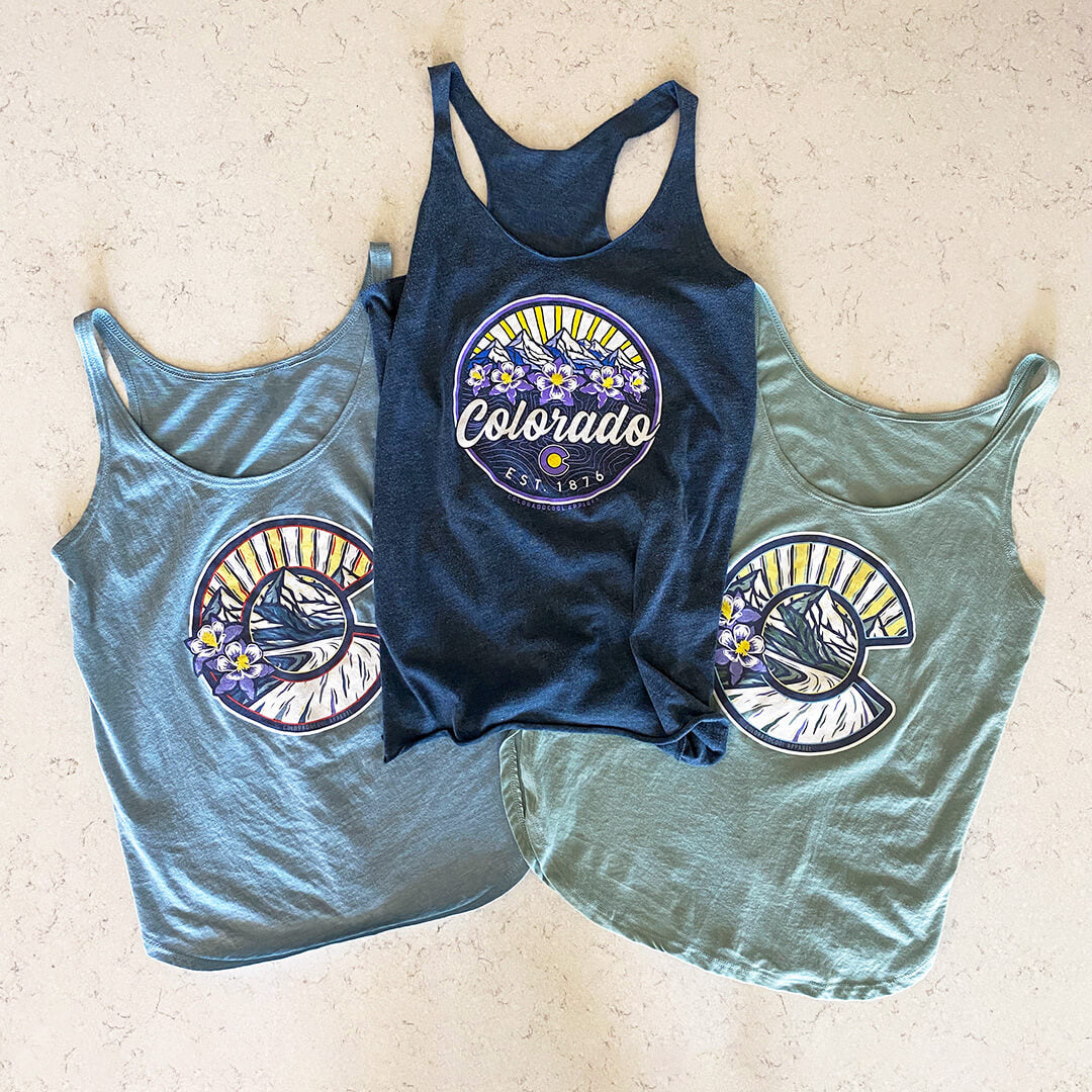 Mountain Bloom Tank Top - Women's - Indigo