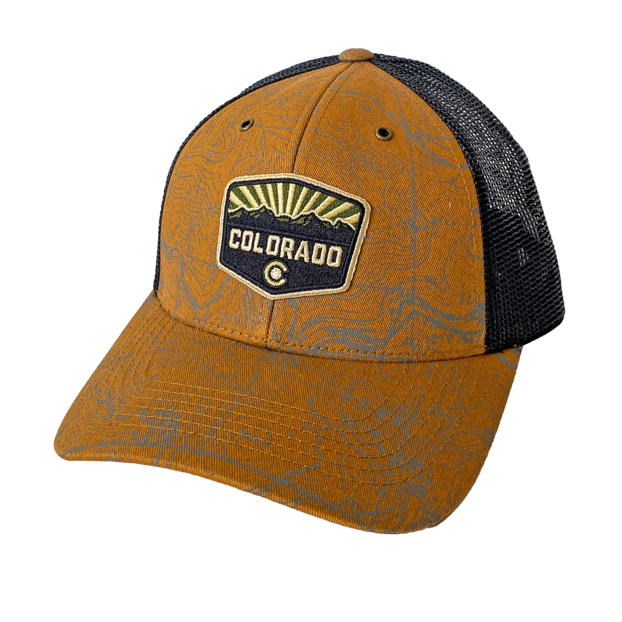 Topo Trucker Hat - Canvas/Trucker Mesh