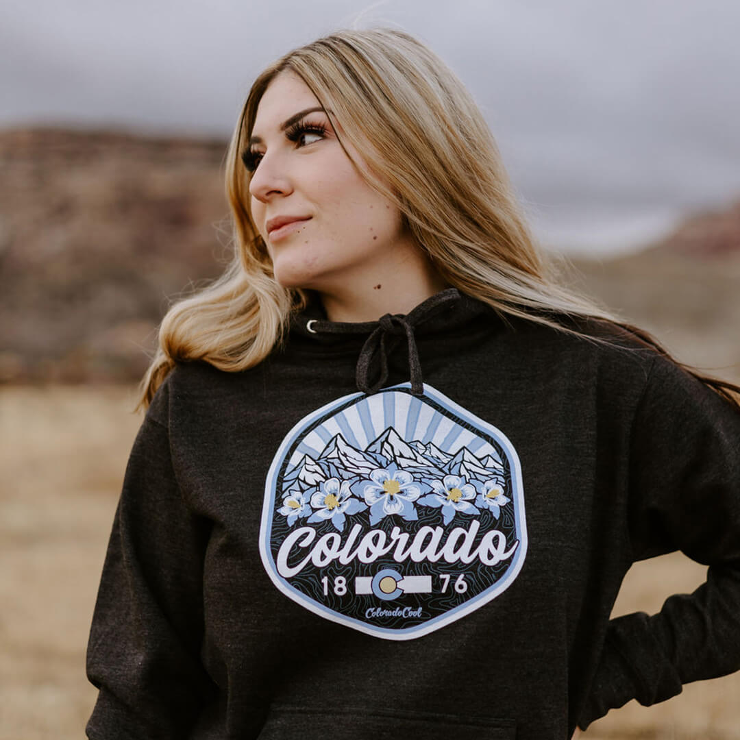 Mountain Bloom Hoodie - Women's - Charcoal