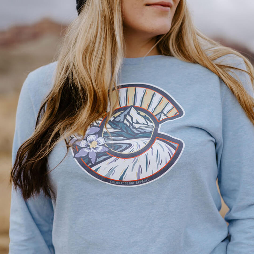Sunkissed Long Sleeve T-Shirt - Women's - Columbia Blue