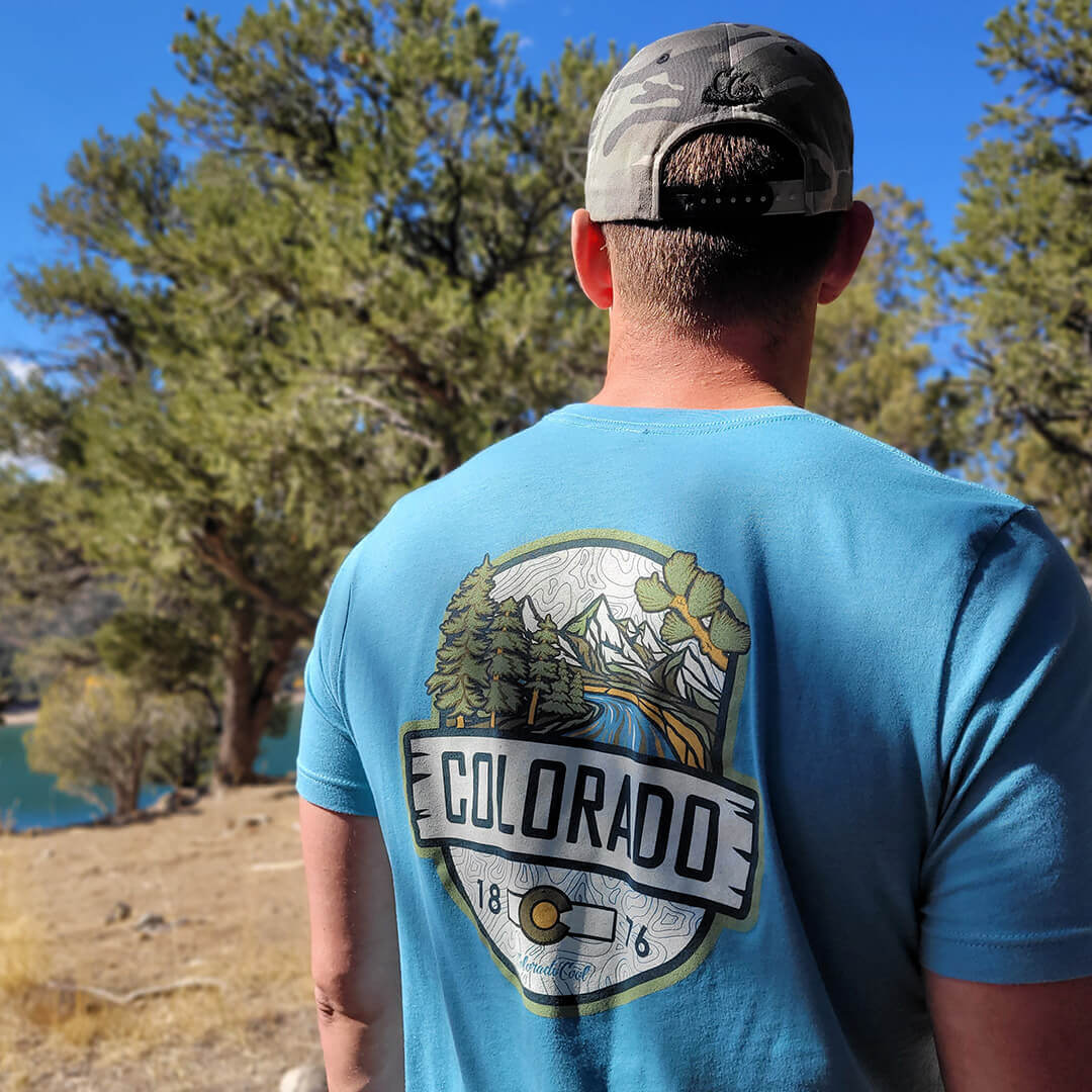 Woodland T-Shirt - Blue Lagoon Heather