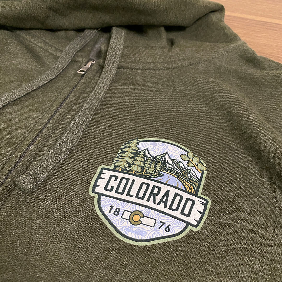 Woodland Midweight Zip-Up Hoodie - Green