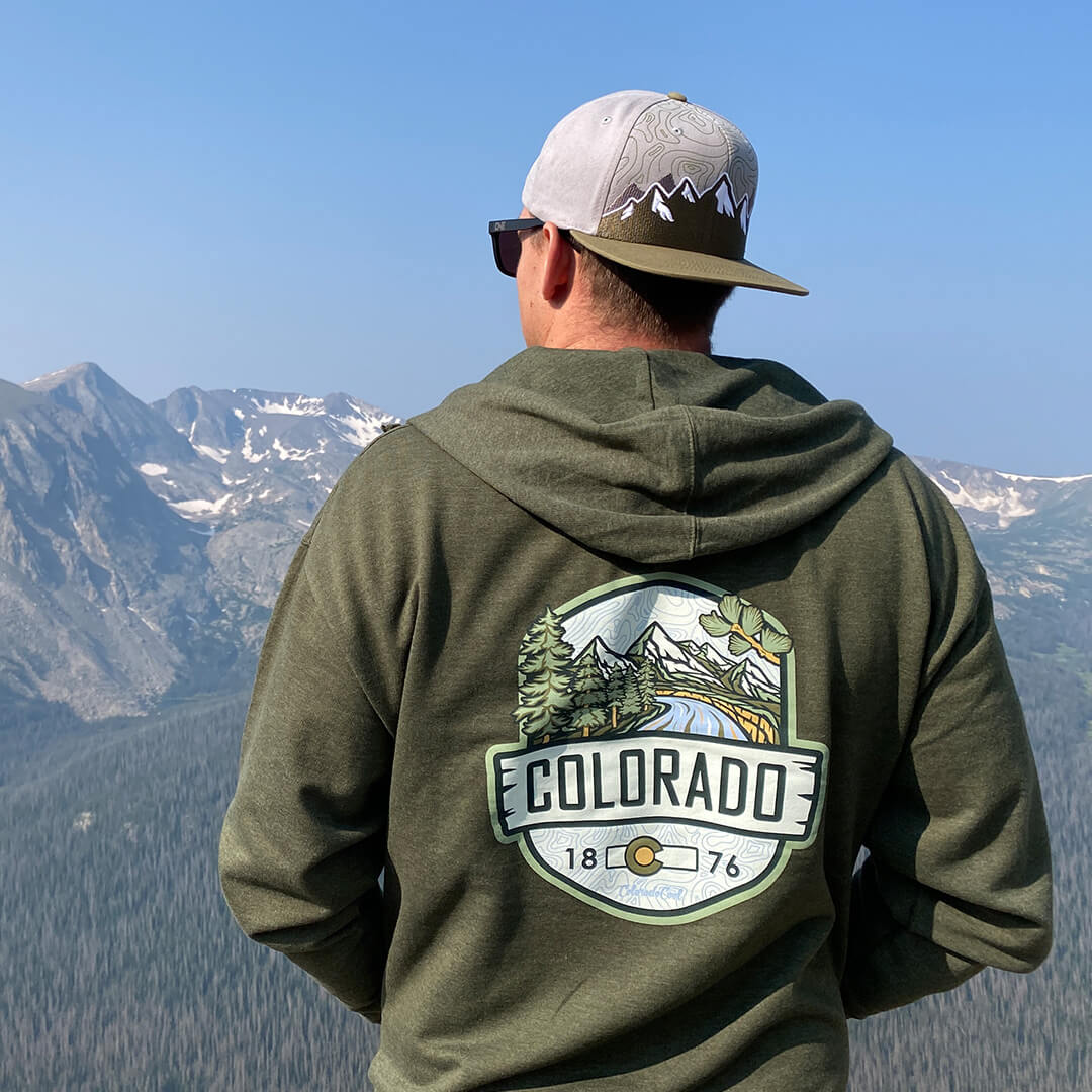 Woodland Midweight Zip-Up Hoodie - Green