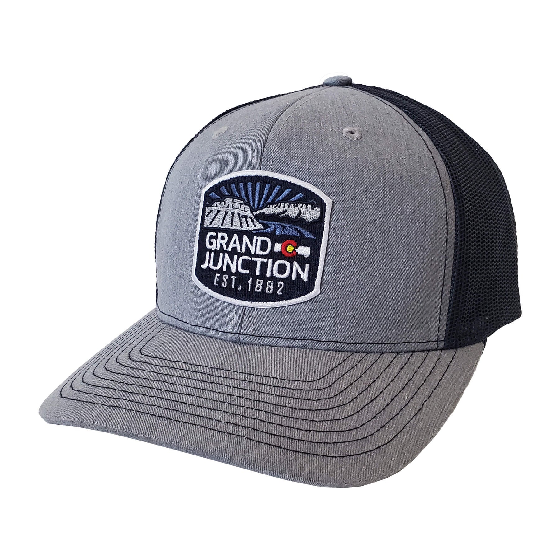 Grand Junction Patch Trucker Hat - Heather Gray/Dark Navy