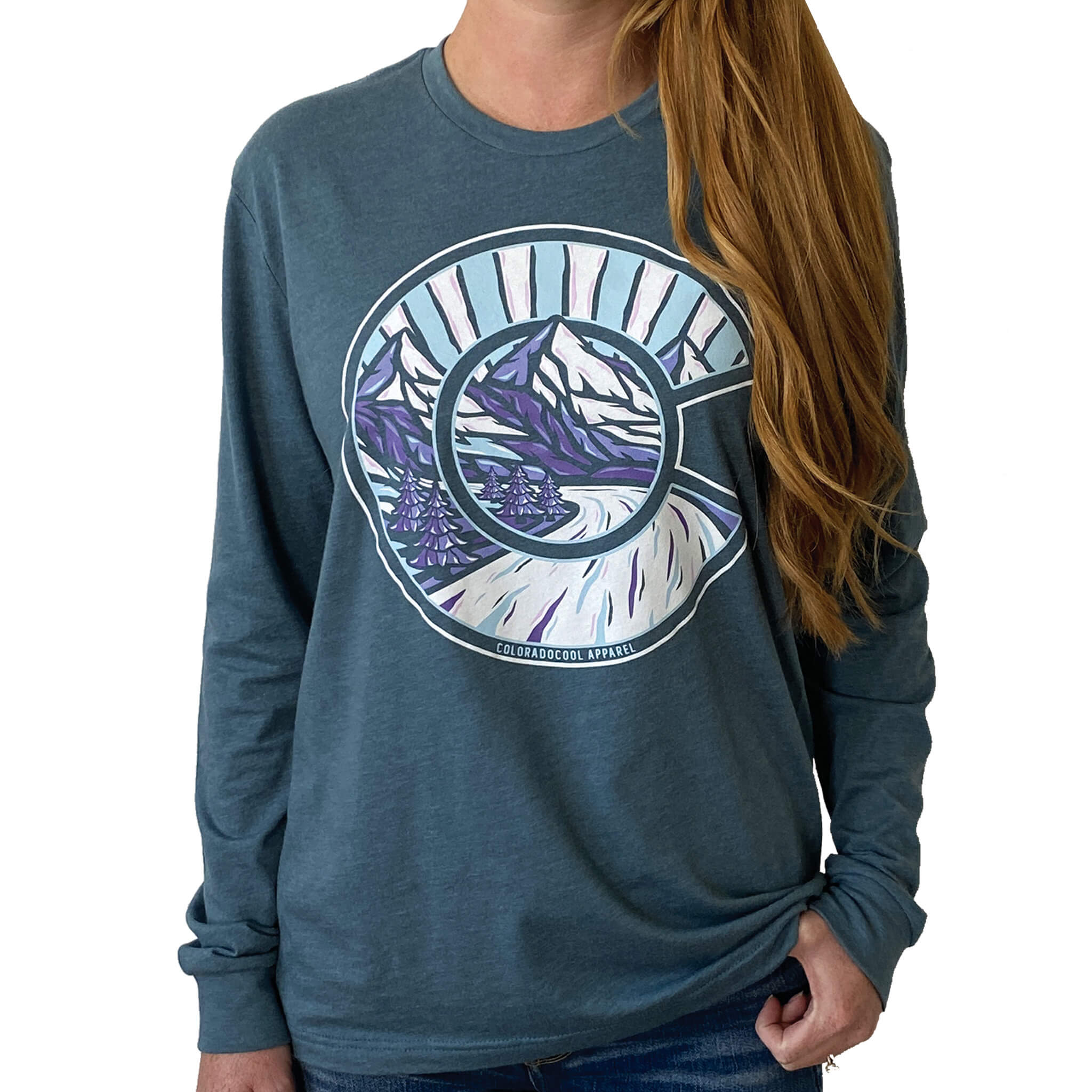 Drift - Long Sleeve T-Shirt - Women's - Indigo Heather