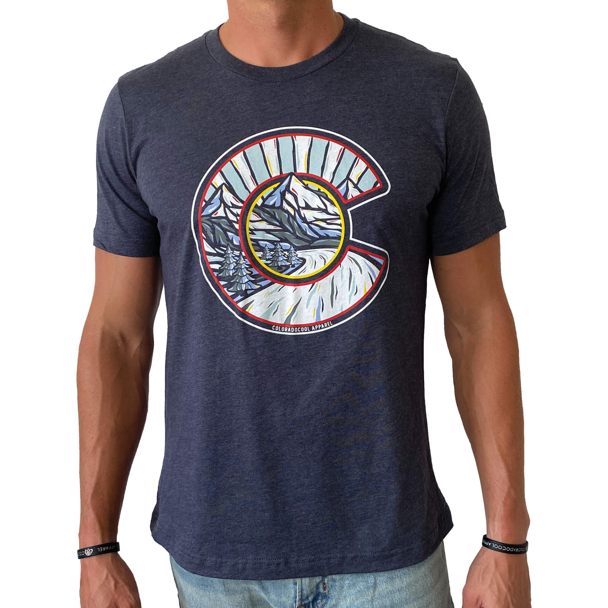 Drift - T-Shirt - Heather Mid Navy