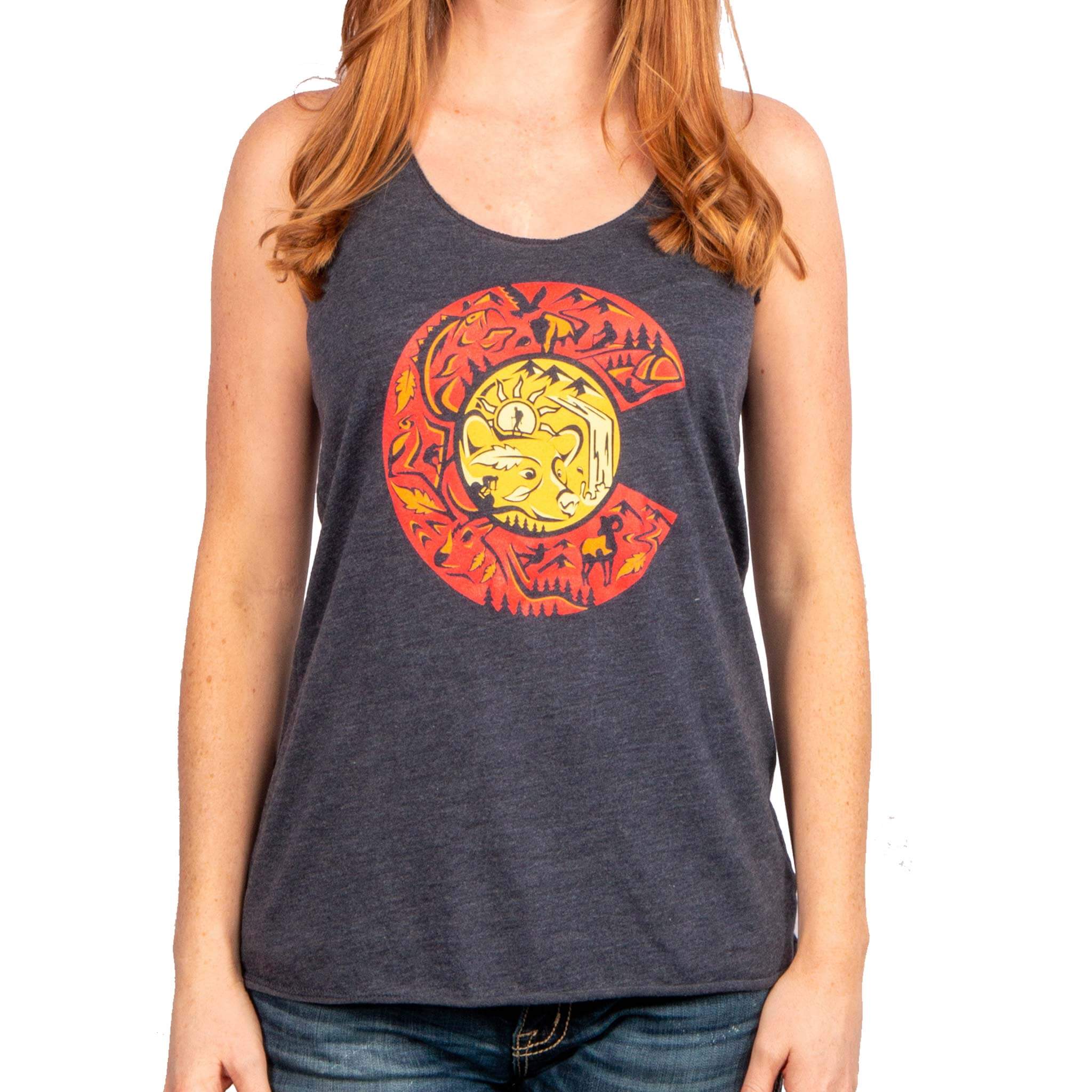 Colorado Flag Collage Women's Tank Top
