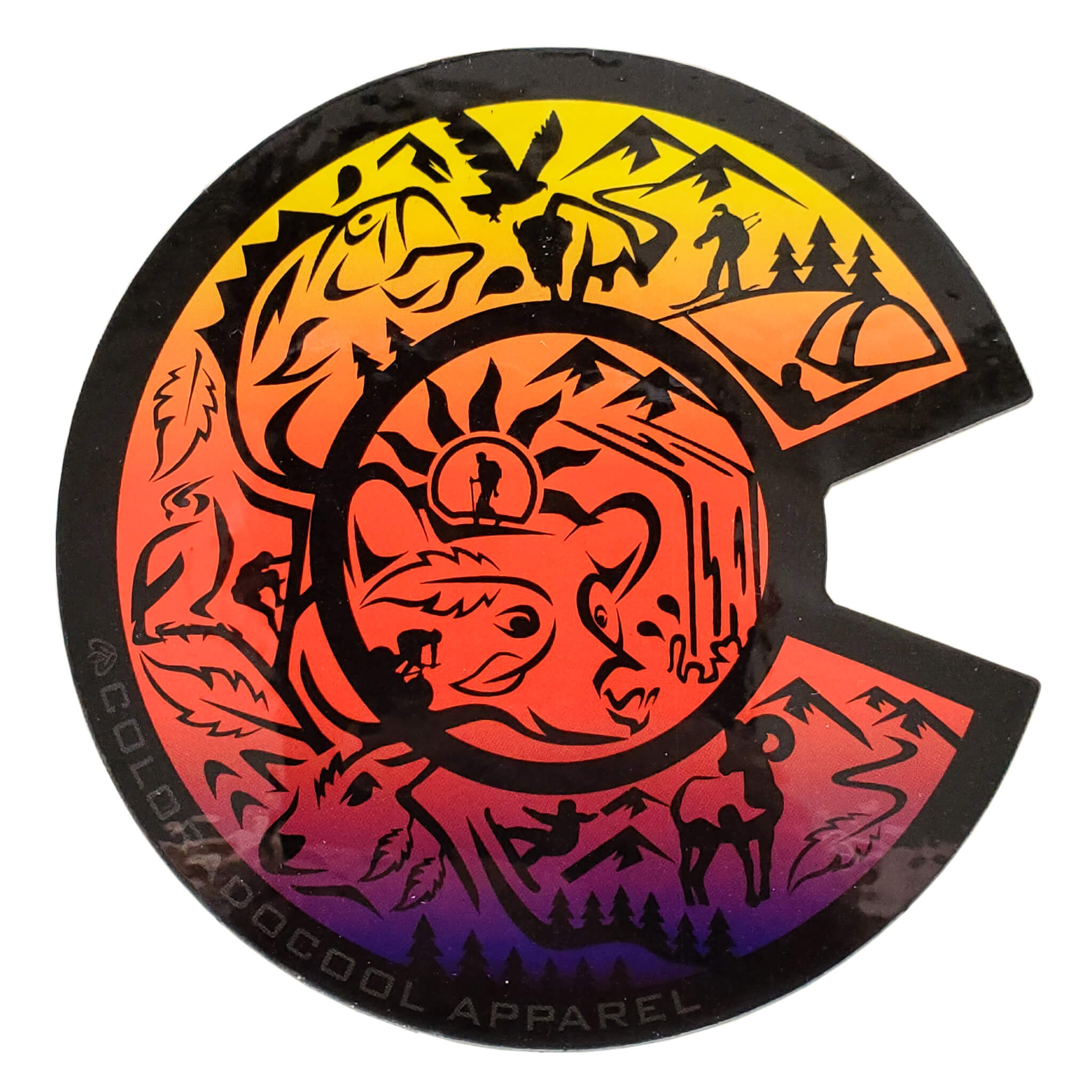 Colorado Collage Sticker - Radiance