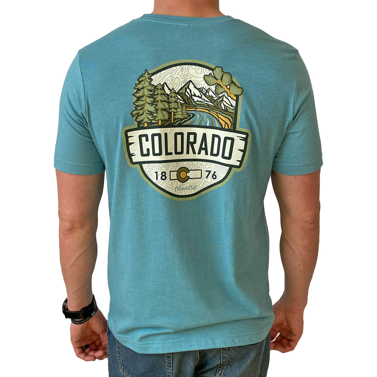 Colorado T-Shirt with Mountains