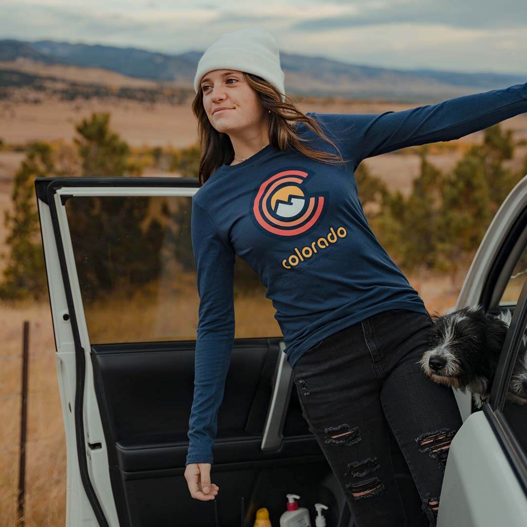 Far Out Women's Long Sleeve T-Shirt - Navy