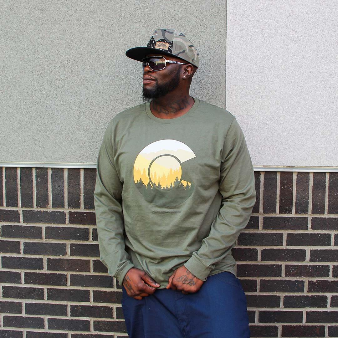 Treeline Long Sleeve T-Shirt - Military Green