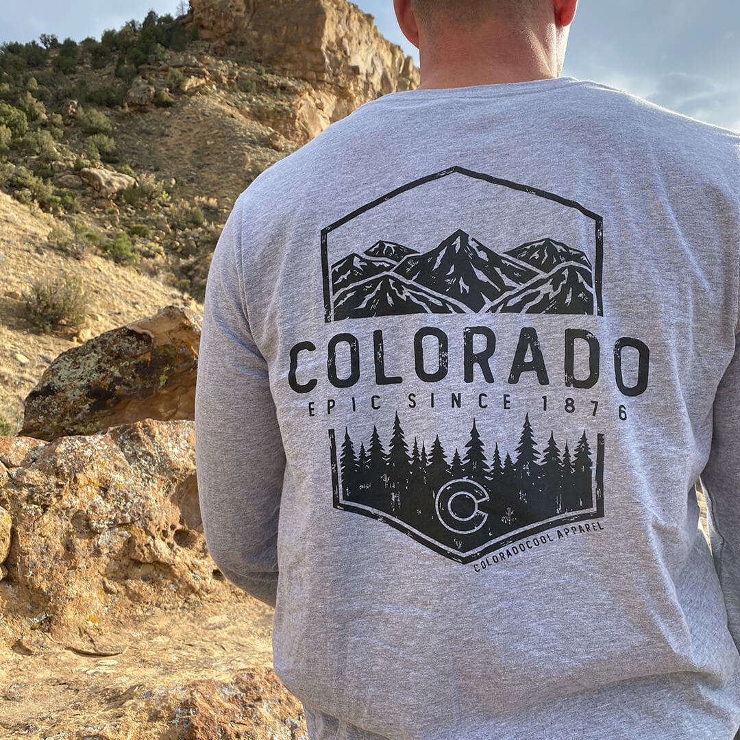 Epic Since 1876 Long Sleeve T-Shirt - Lt Gray Heather