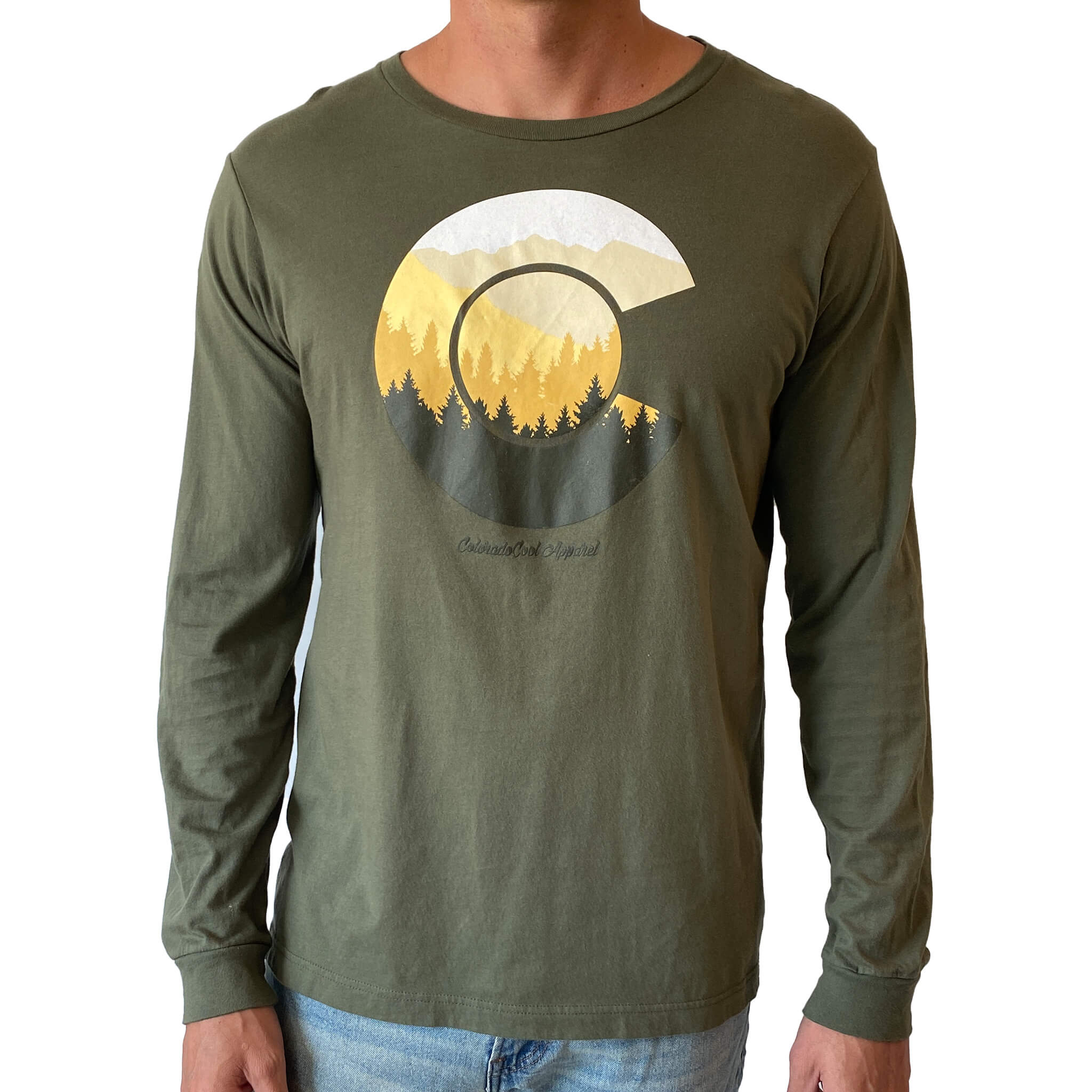 Treeline Long Sleeve T-Shirt - Military Green