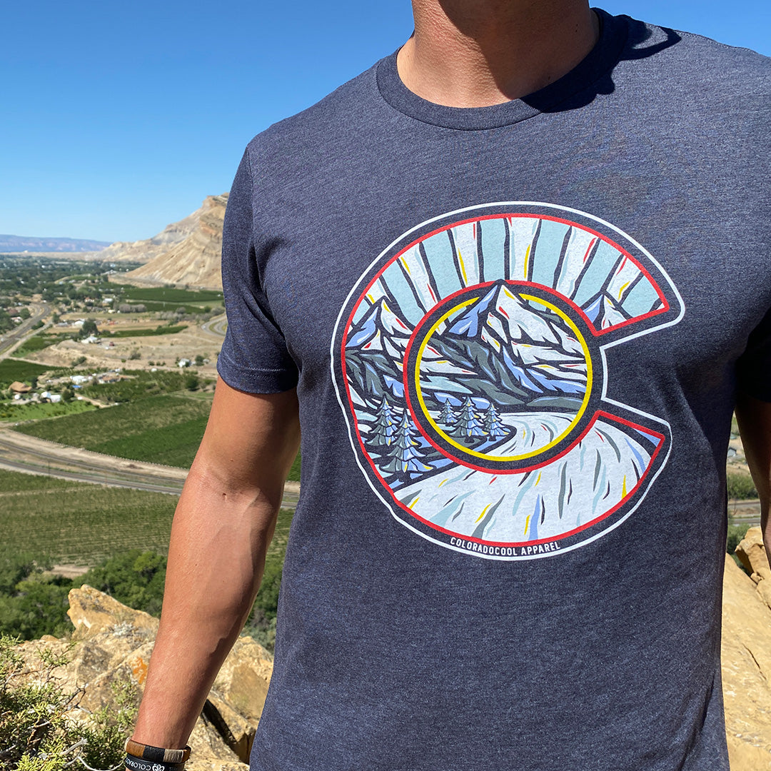 Drift - T-Shirt - Heather Mid Navy