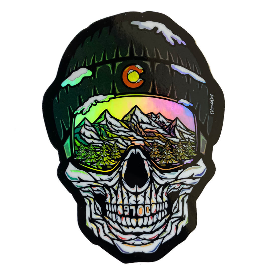 Skull Sticker - Holographic