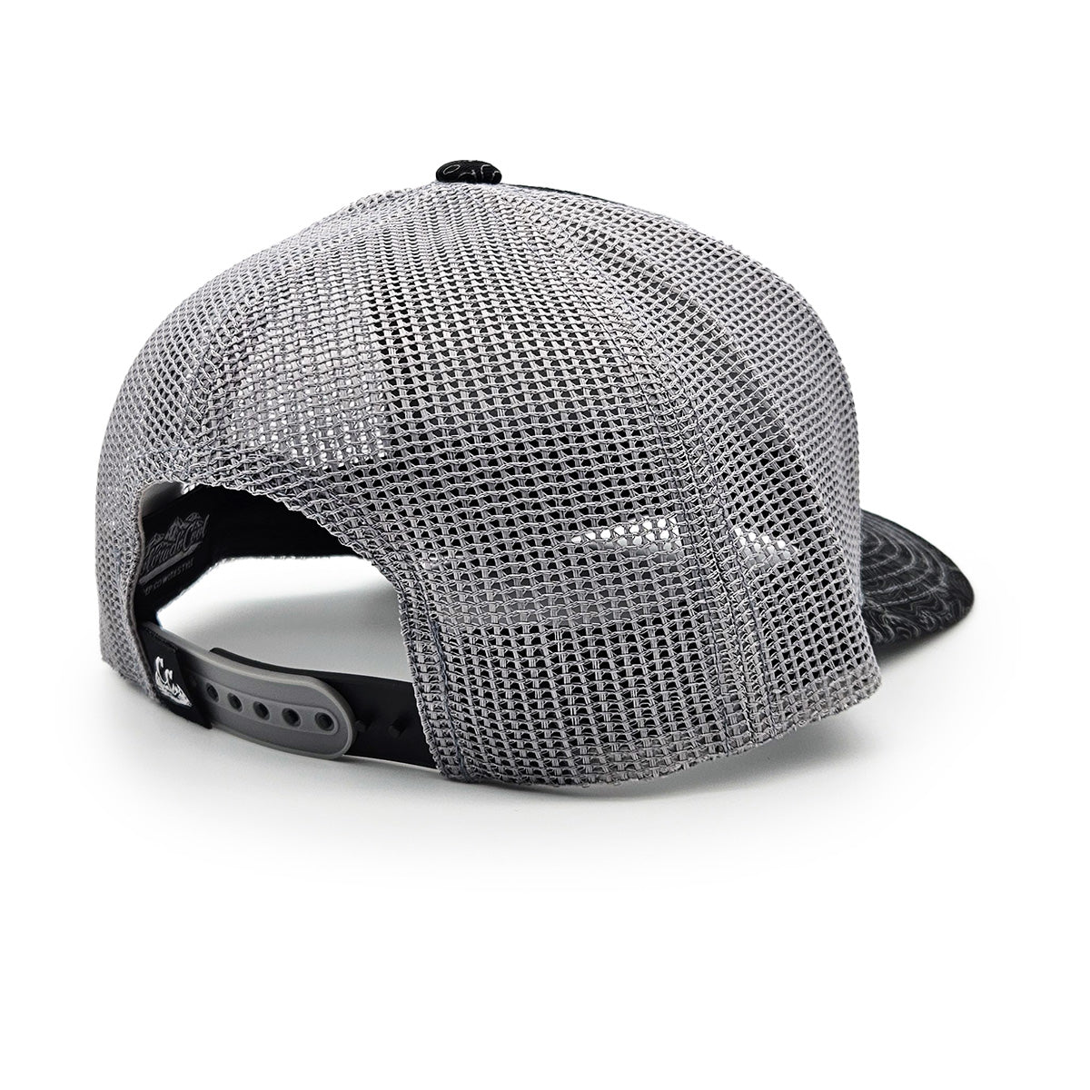 Topo Black/Charcoal Trucker - Curved - Treeline