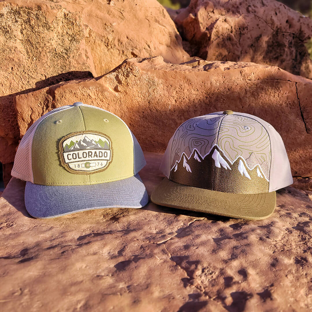 Sierra Flatbill Hat - Olive/Gray