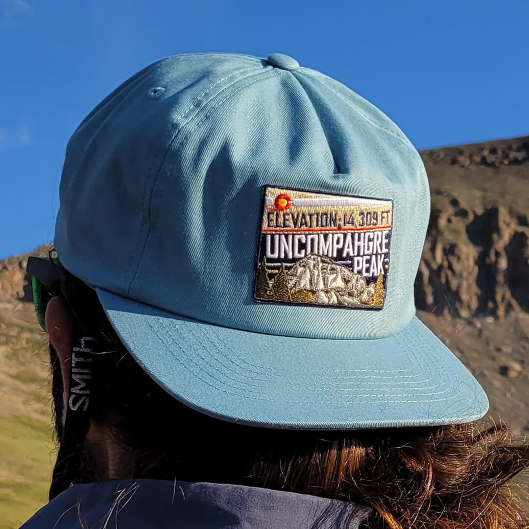 Uncompahgre Peak - Unstructured Flatbill Hat - Light Blue