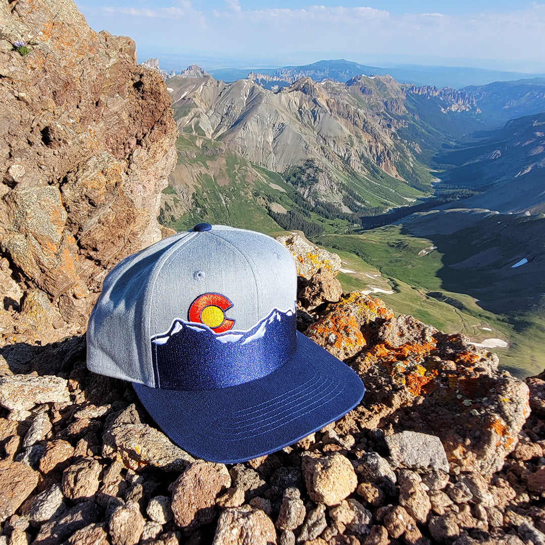 Range Flatbill Hat - Heather Gray/Navy