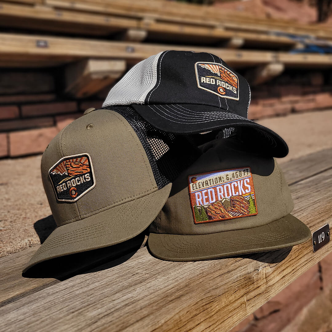 Red Rocks Trucker Hat - Olive/Black