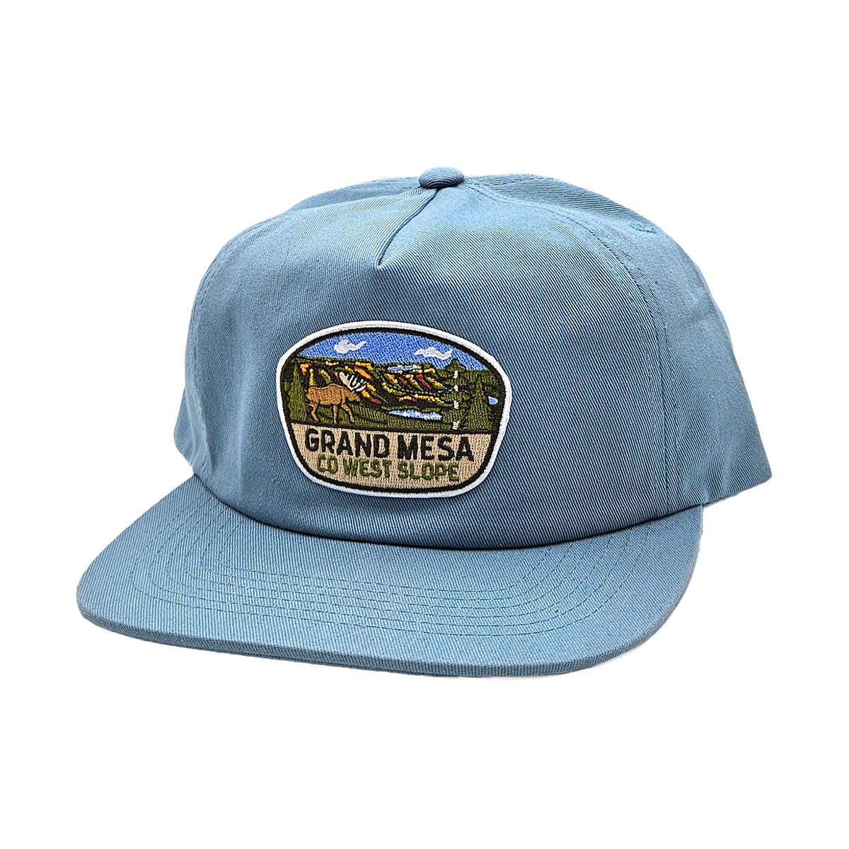 Grand Mesa - Unstructured Flatbill Hat - Light Blue