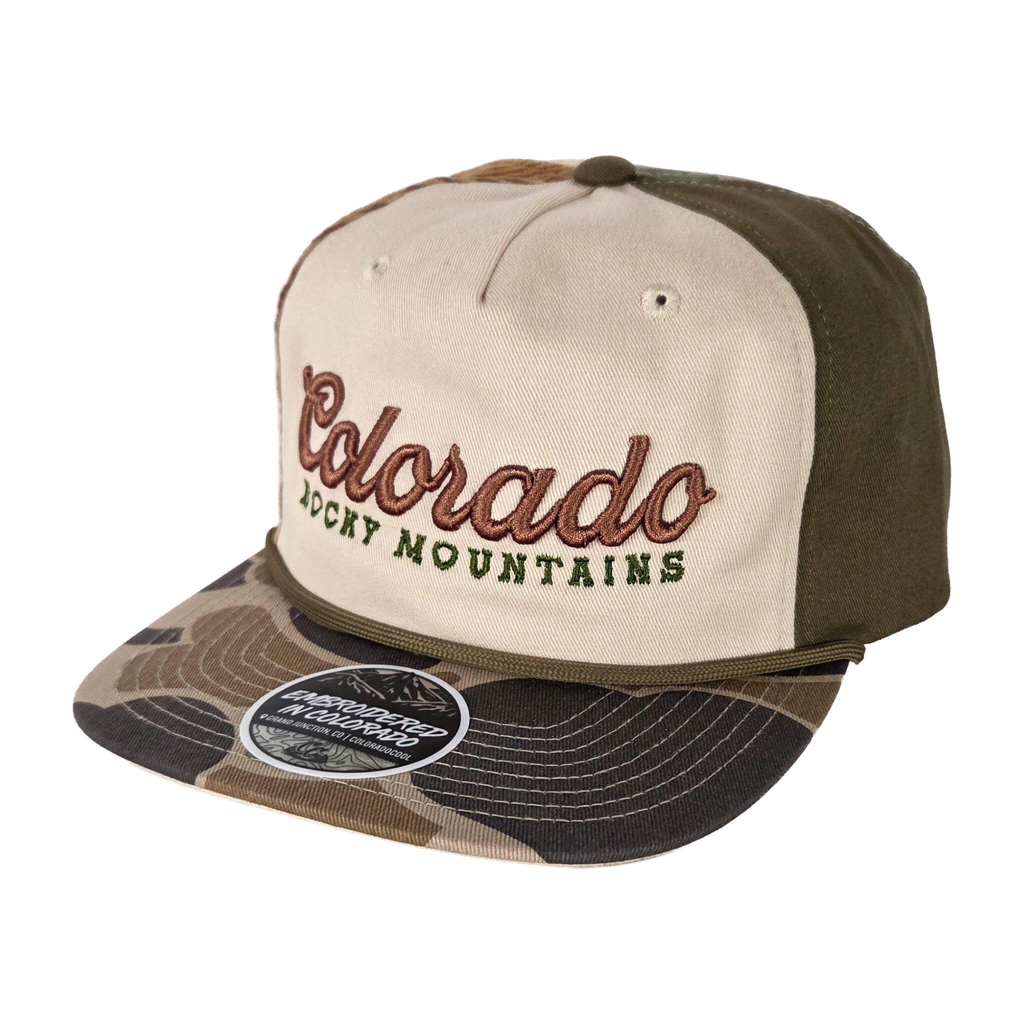 Colorado Draft Emb - Beige/Camo Multi Fabric Hat