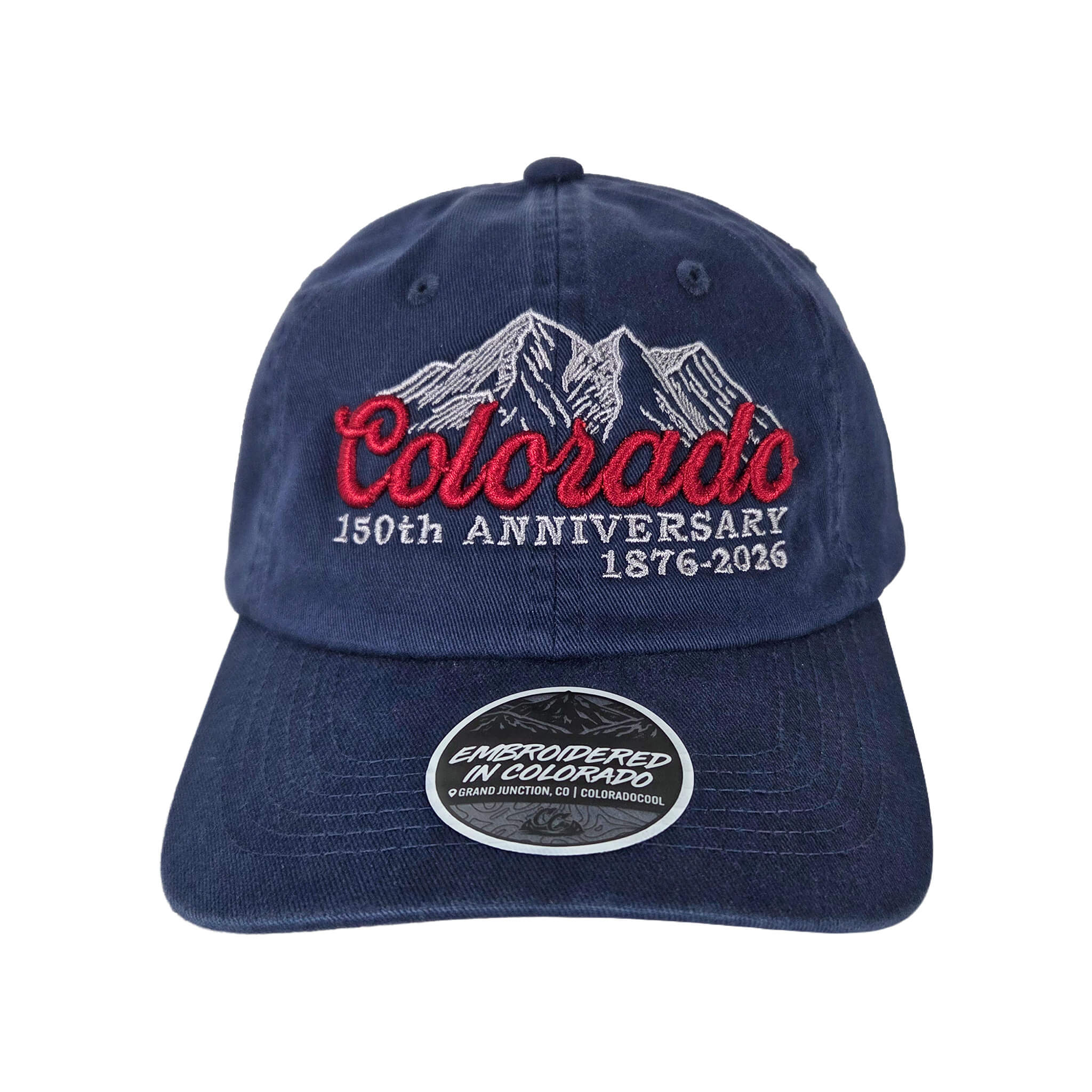 Colorado 150th Script - Unstructured Hat - Navy