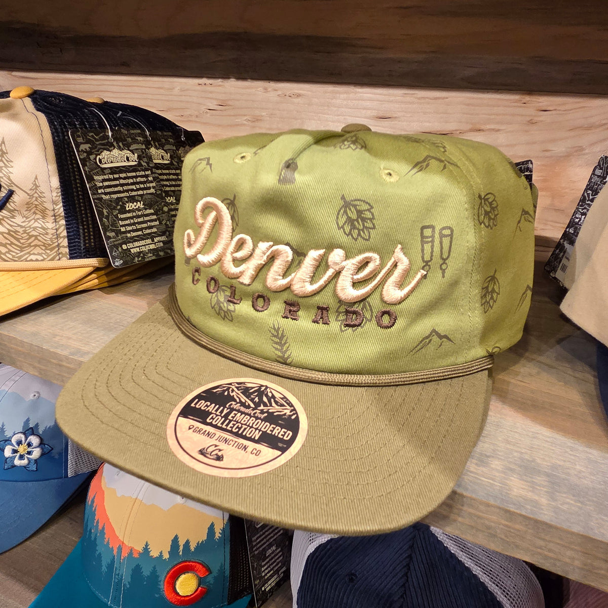 Draft - Denver - Desert Army Green Hops Flat Hat