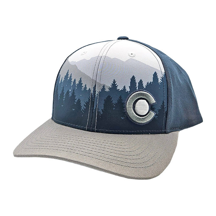 Alpine Snapback Hat - Indigo/Gray