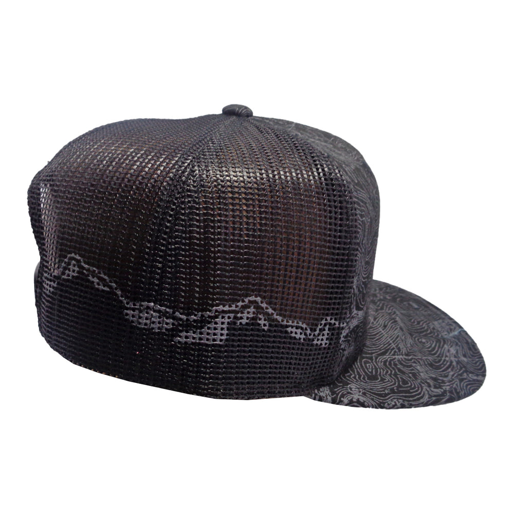 Black Topo Range Hat - Flat - Black/Charcoal