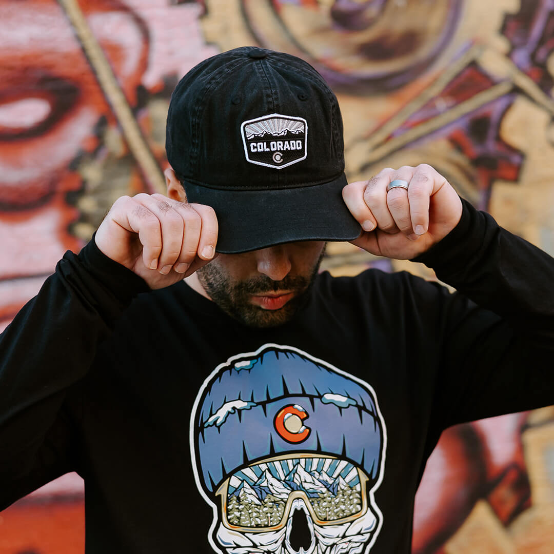 Colorado Patch Hat - Washed - Unstructured - Black