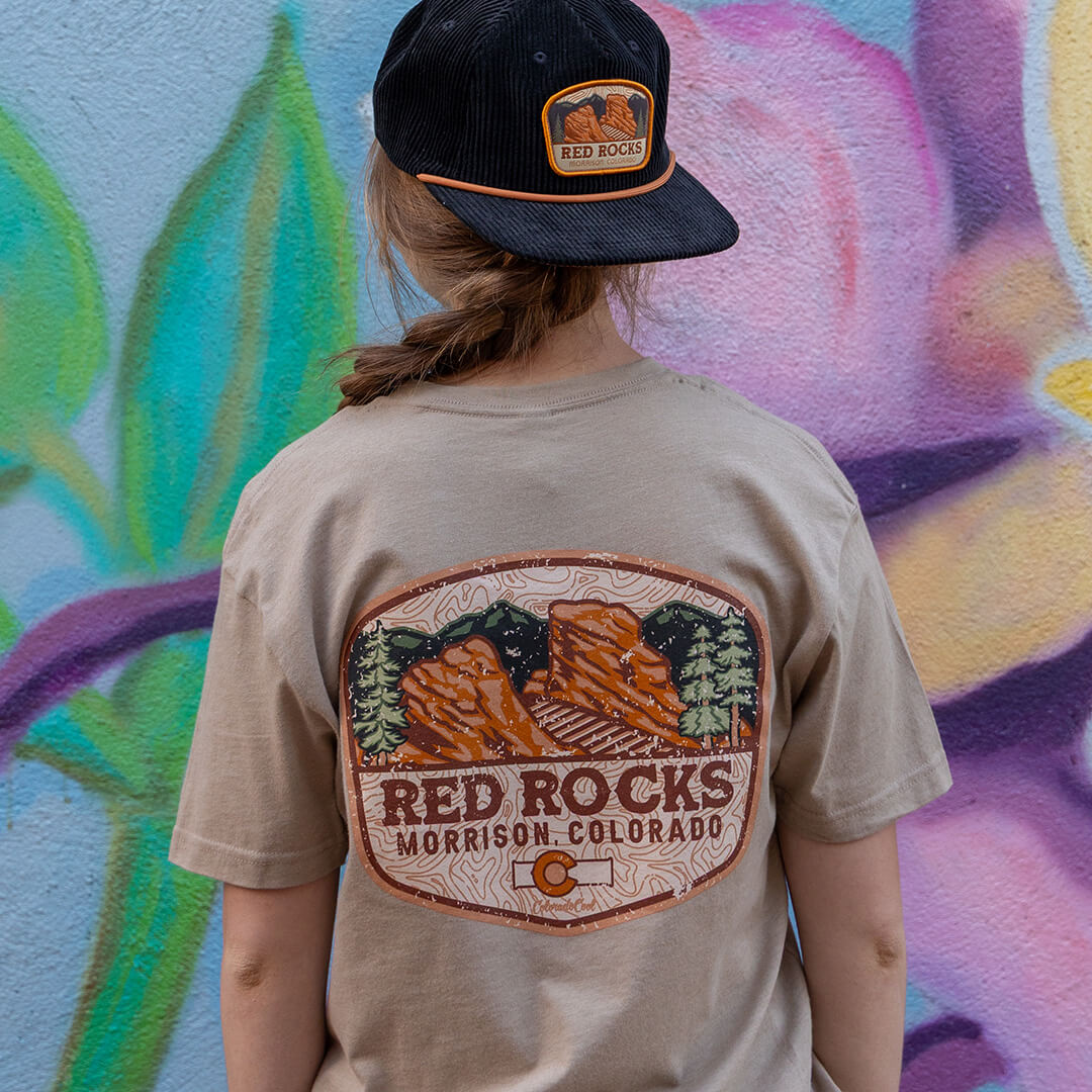 Red Rocks Vibes T-Shirt - Heather Tan