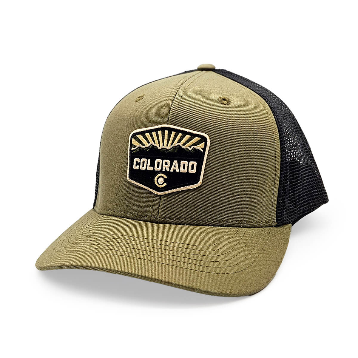 Colorado Patch Trucker Hat - Olive/Black