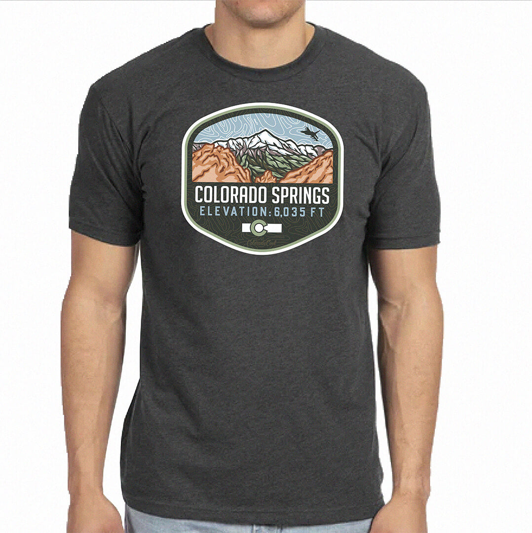 Colorado Springs T-Shirt - Charcoal